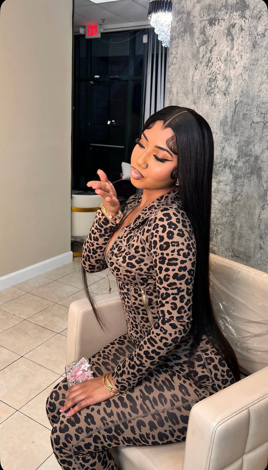 Brown Cheetah Babe Set